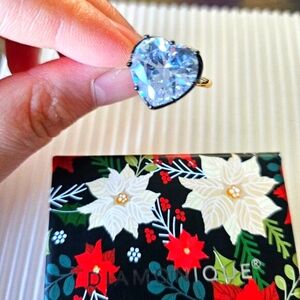 Diamonique QVC Simulated Diamond Heart Ring